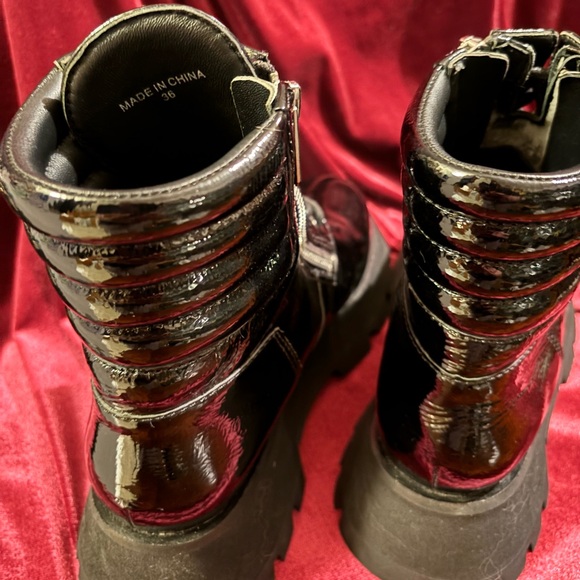 3.1 Phillip Lim Patent Leather Combat Boot - Picture 5 of 9